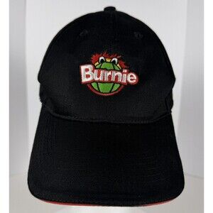 Miami Heat Cap Black Adult Burnie Mascot Logo Adjustable Basketball Hat